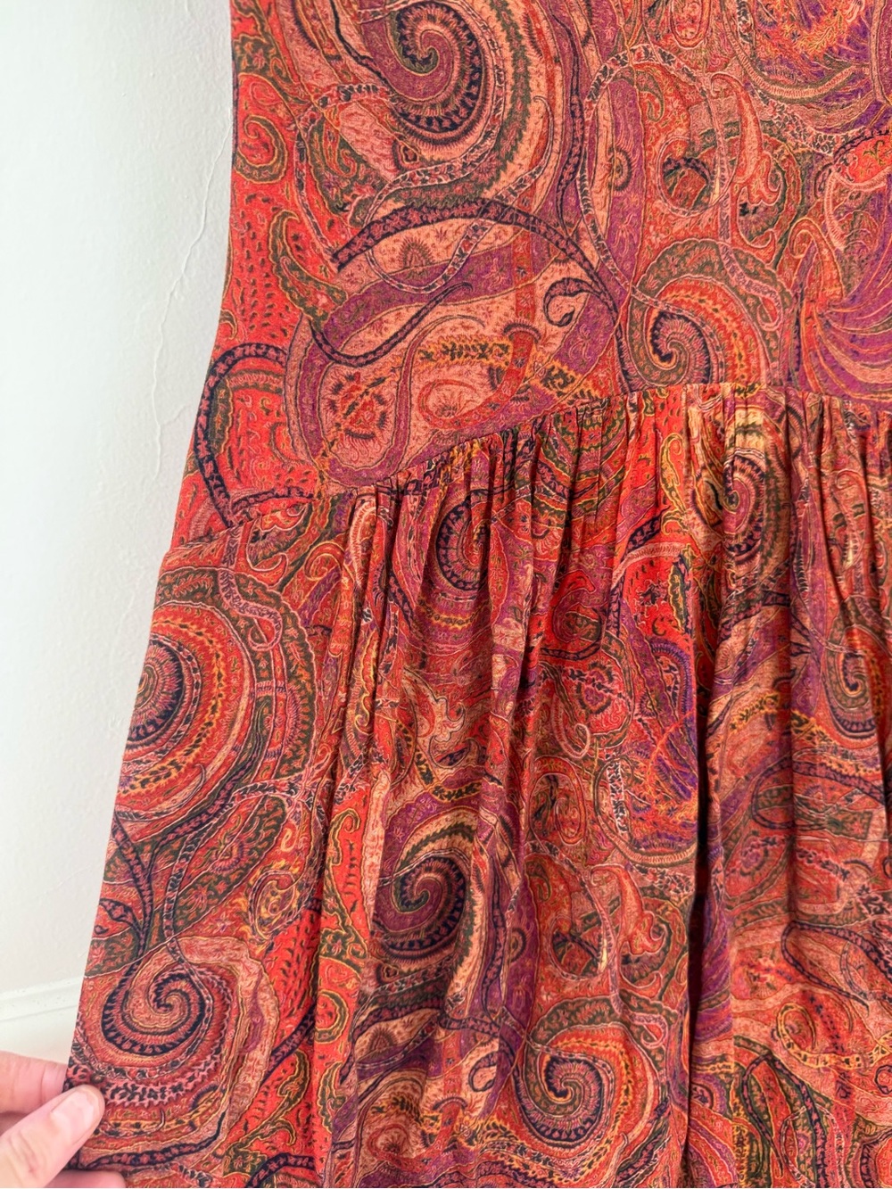 Peruvian Connection Paisley Boho Babydoll Dress - Picture 7 of 16